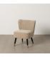 SILLÓN BEIGE TEJIDO-MADERA SALÓN 58 X 70 X 74 CM