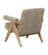 SILLÓN BEIGE TEJIDO-MADERA SALÓN 74 X 76 X 85 CM