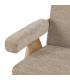 SILLÓN BEIGE TEJIDO-MADERA SALÓN 74 X 76 X 85 CM