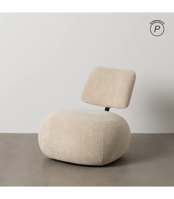 SILLÓN BEIGE TEJIDO SALÓN 67 X 73 X 67 CM