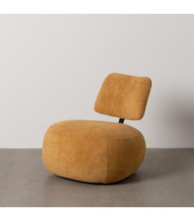 SILLÓN MOSTAZA TEJIDO SALÓN 67 X 73 X 67 CM