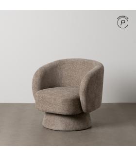 SILLÓN BEIGE TEJIDO SALÓN 78 X 79 X 77 CM