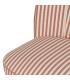 SILLÓN RAYAS TERRACOTA MADERA DE CAUCHO 54 X 64 X 73 CM