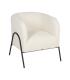 SILLÓN BLANCO TEJIDO-METAL SALÓN 68 X 66 X 74 CM