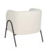 SILLÓN BLANCO TEJIDO-METAL SALÓN 68 X 66 X 74 CM