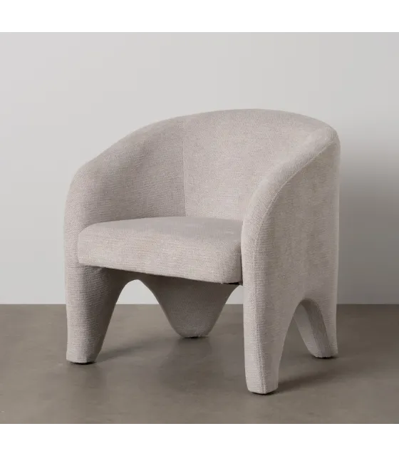 SILLÓN BEIGE TEJIDO SALÓN 74 X 73 X 75 CM
