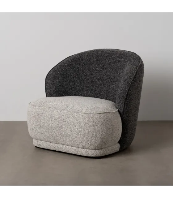 SILLÓN BICOLOR TEJIDO SALÓN 78 X 81 X 74 CM