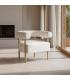SILLÓN BEIGE TEJIDO-MADERA SALÓN 80 X 67 X 69 CM
