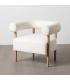 SILLÓN BEIGE TEJIDO-MADERA SALÓN 80 X 67 X 69 CM