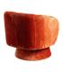 SILLÓN GIRATORIO TERRACOTA TEJIDO SALÓN 78 X 79 X 77 CM