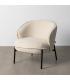 SILLÓN BEIGE TEJIDO-METAL 70 X 75 X 70 CM
