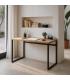 ESCRITORIO NATURAL MADERA-METAL SALÓN 120 X 60 X 76 CM