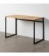 ESCRITORIO NATURAL MADERA-METAL SALÓN 120 X 60 X 76 CM