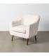 SILLÓN BLANCO TEJIDO-MADERA 74 X 68 X 76 CM