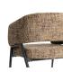 SILLÓN JASPEADO MARRÓN TEJIDO-METAL 71 X 70 X 75 CM