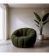 SILLÓN VERDE TEJIDO-MADERA 92 X 89 X 61 CM