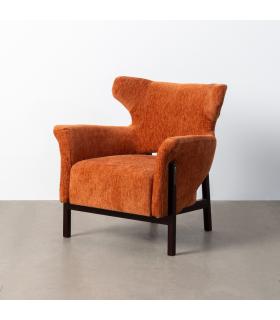 SILLÓN MELOCOTÓN TEJIDO-MADERA SALÓN 73 X 72 X 77 CM