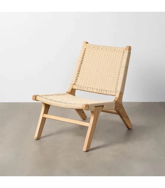 SILLA RELAX NATURAL MADERA 55 X 79 X 78 CM