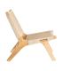 SILLA RELAX NATURAL MADERA 55 X 79 X 78 CM