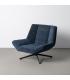 SILLÓN GIRATORIO AZUL TEJIDO-METAL 89 X 86 X 77 CM
