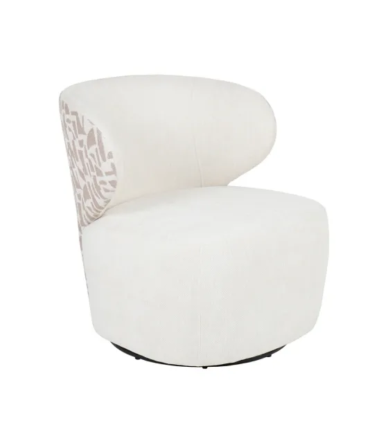 SILLÓN BITEJIDO CREMA-BEIGE 73 X 68 X 74 CM
