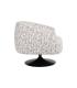SILLÓN GIRATORIO CREMA-BEIGE 76 X 80 X 73 CM