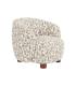 SILLÓN ESTAMPADO CREMA-BEIGE 80 X 82 X 62 CM