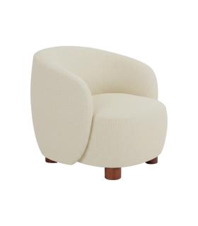 SILLÓN CREMA TEJIDO-METAL 80 X 82 X 62 CM