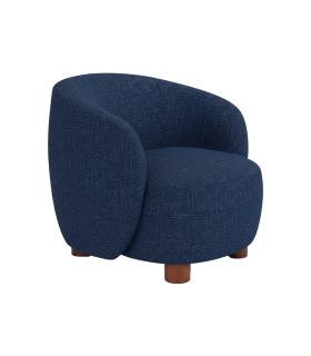 SILLÓN AZUL TEJIDO-METAL 80 X 82 X 62 CM