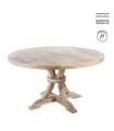 MESA COMEDOR REDONDA BLANCO DECAPÉ 150 X 150 X 76 CM