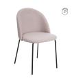 SILLA BEIGE TEJIDO-METAL MODERNO SALÓN 50 X 54 X 78,50 CM