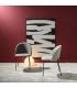 SILLA BEIGE TEJIDO-METAL MODERNO SALÓN 50 X 54 X 78,50 CM