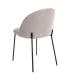 SILLA BEIGE TEJIDO-METAL MODERNO SALÓN 50 X 54 X 78,50 CM
