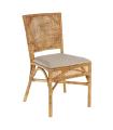 SILLA NATURAL "RATTAN" SALÓN 45 X 57 X 85 CM