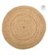 ALFOMBRA NATURAL YUTE DECORACIÓN 100 X 100 X 1 CM
