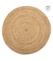 ALFOMBRA NATURAL YUTE DECORACIÓN 100 X 100 X 1 CM
