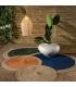 ALFOMBRA NATURAL YUTE DECORACIÓN 100 X 100 X 1 CM