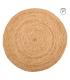 ALFOMBRA NATURAL YUTE DECORACIÓN 120 X 120 X 1 CM