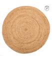 ALFOMBRA NATURAL YUTE DECORACIÓN 120 X 120 X 1 CM