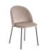 SILLA BEIGE TEJIDO-METAL 43 X 47 X 78,50 CM