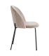 SILLA BEIGE TEJIDO-METAL 43 X 47 X 78,50 CM