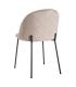 SILLA BEIGE TEJIDO-METAL 43 X 47 X 78,50 CM
