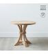 MESA COMEDOR NATURAL MADERA DE MANGO 85 X 85 X 76 CM