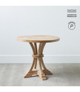 MESA COMEDOR NATURAL MADERA DE MANGO 85 X 85 X 76 CM