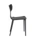 SILLA GRIS OSCURO POLIPROPILENO 47 X 41 X 83,50 CM