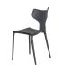 SILLA GRIS OSCURO POLIPROPILENO 47 X 41 X 83,50 CM