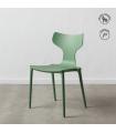 Mint green polypropylene chair 47 x 41 x 83.5 cm