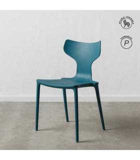 SILLA AZUL POLIPROPILENO 47 X 41 X 83,50 CM