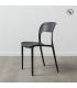 SILLA GRIS OSCURO POLIPROPILENO 43 X 43 X 83,20 CM