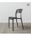 SILLA GRIS OSCURO POLIPROPILENO 43 X 43 X 83,20 CM